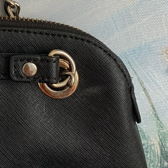 DKNY 2014 Crossbody Goldtone Black Leather Purse - Picture 11 of 16